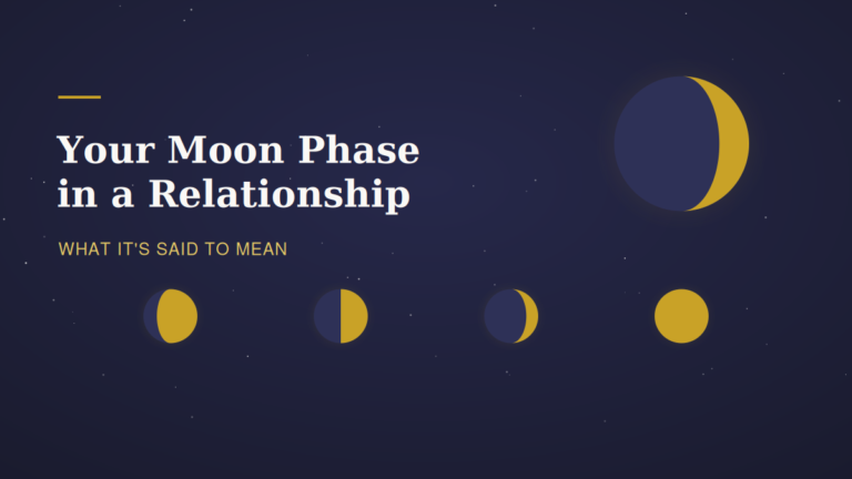Moon phases representing what your moon phase means in a relationship
