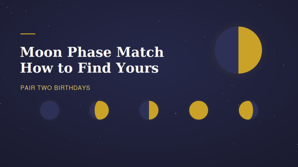Moon Phase Match: How to Find Yours in Seconds