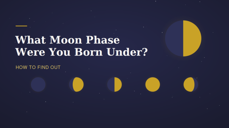 Moon phases with the question what moon phase were you born under