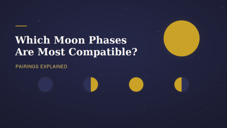 Moon phases illustration asking which moon phases are most compatible